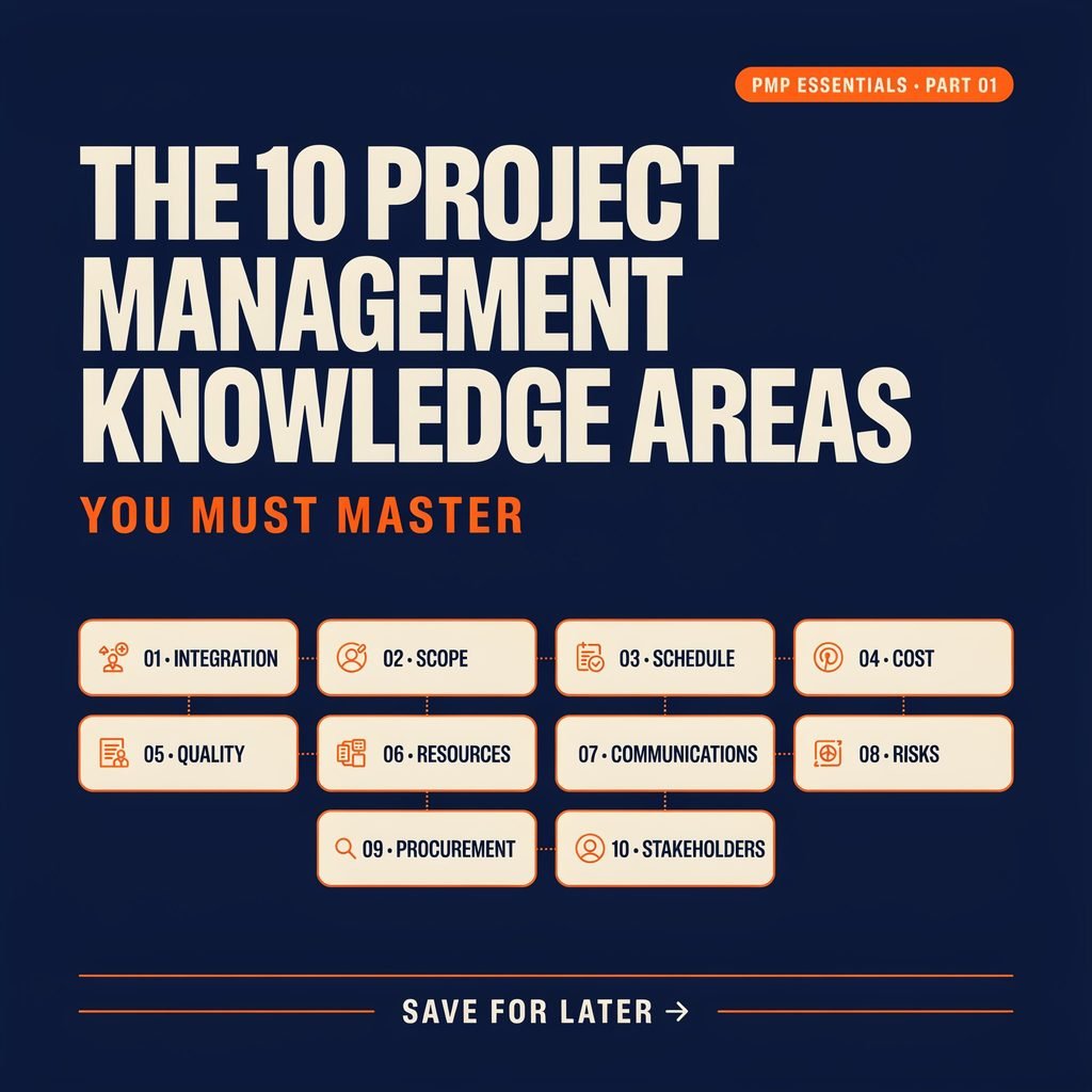 The 10 Project Management Knowledge Areas You Must Master