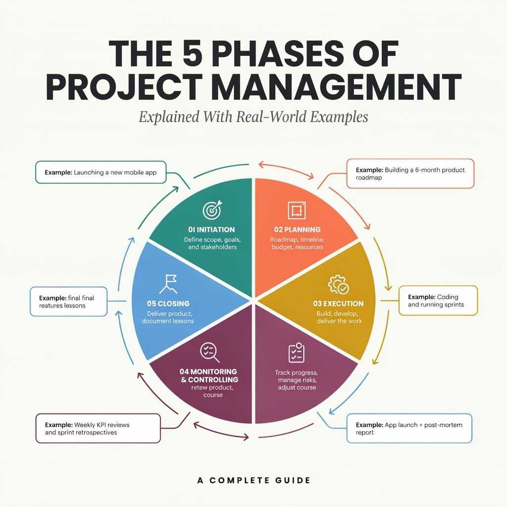 The 5 Phases of Project Management Explained